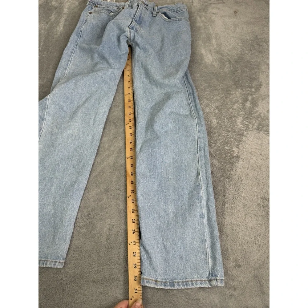 Levi's 505 Regular Fit Straight Jeans Men's Size 36X30 Blue Light Wash